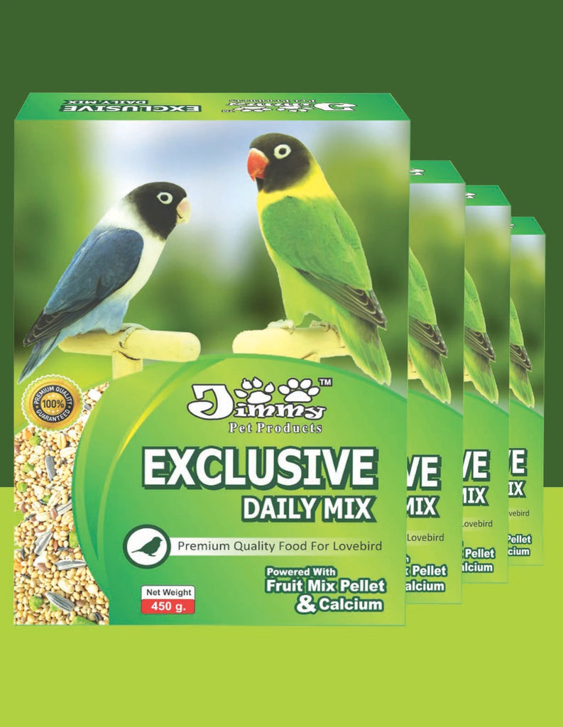 JiMMy Exclusive Daily Mix Bird Food for Lovebird 1800gm