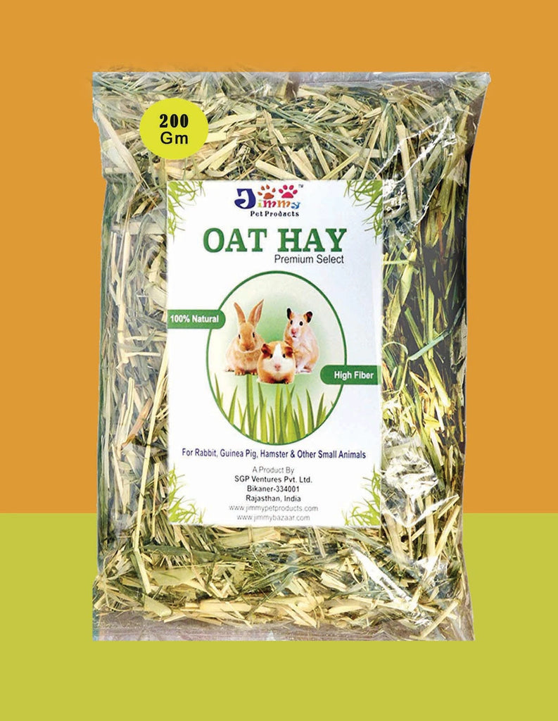 Jimmy Oat Hay Premium Select for Rabbit, Guinea Pig & Hamster (200gm)
