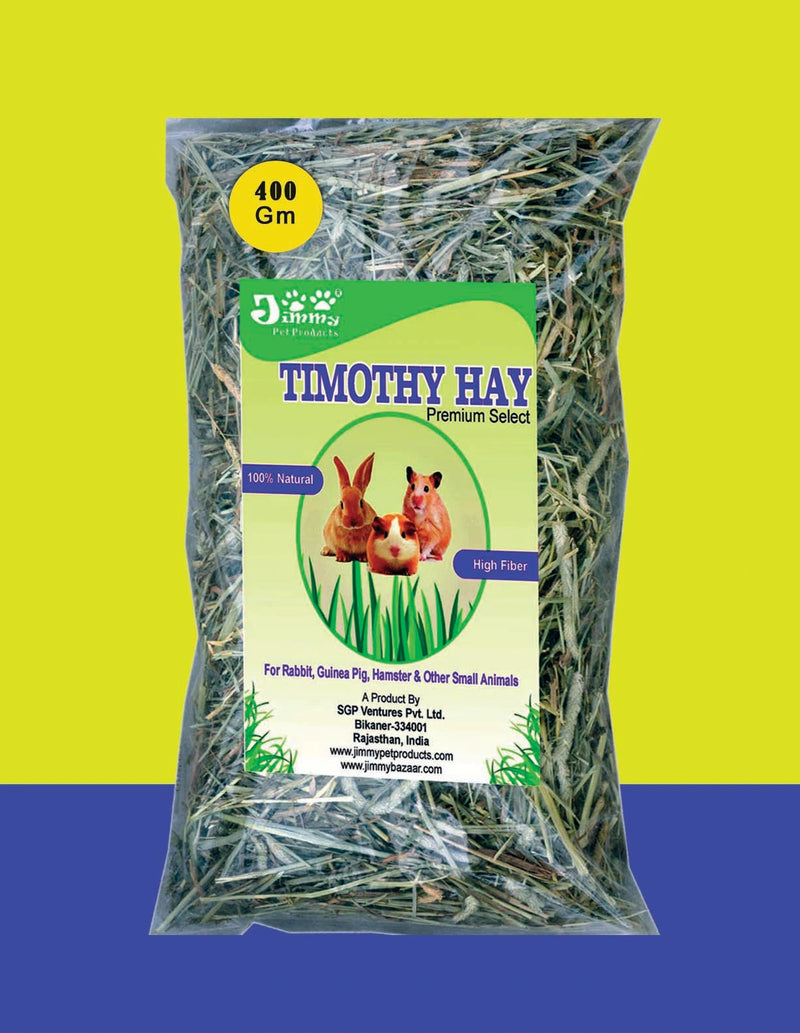 JiMMy Pet Products Timothy Hay for Rabbit hay Guinea Pig & Hamster (400 gm)