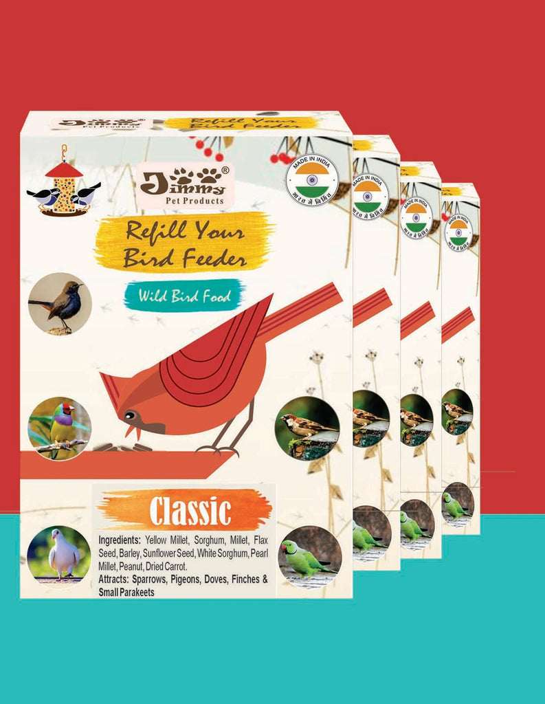 JiMMy Refill Your Bird Feeder Classic Wild Bird Food for Sparrow, Pigeon 4.8kg