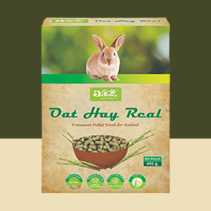 JiMMy Pet Products Oat Hay Real High Fiber Pellet Rabbit Food 400gm