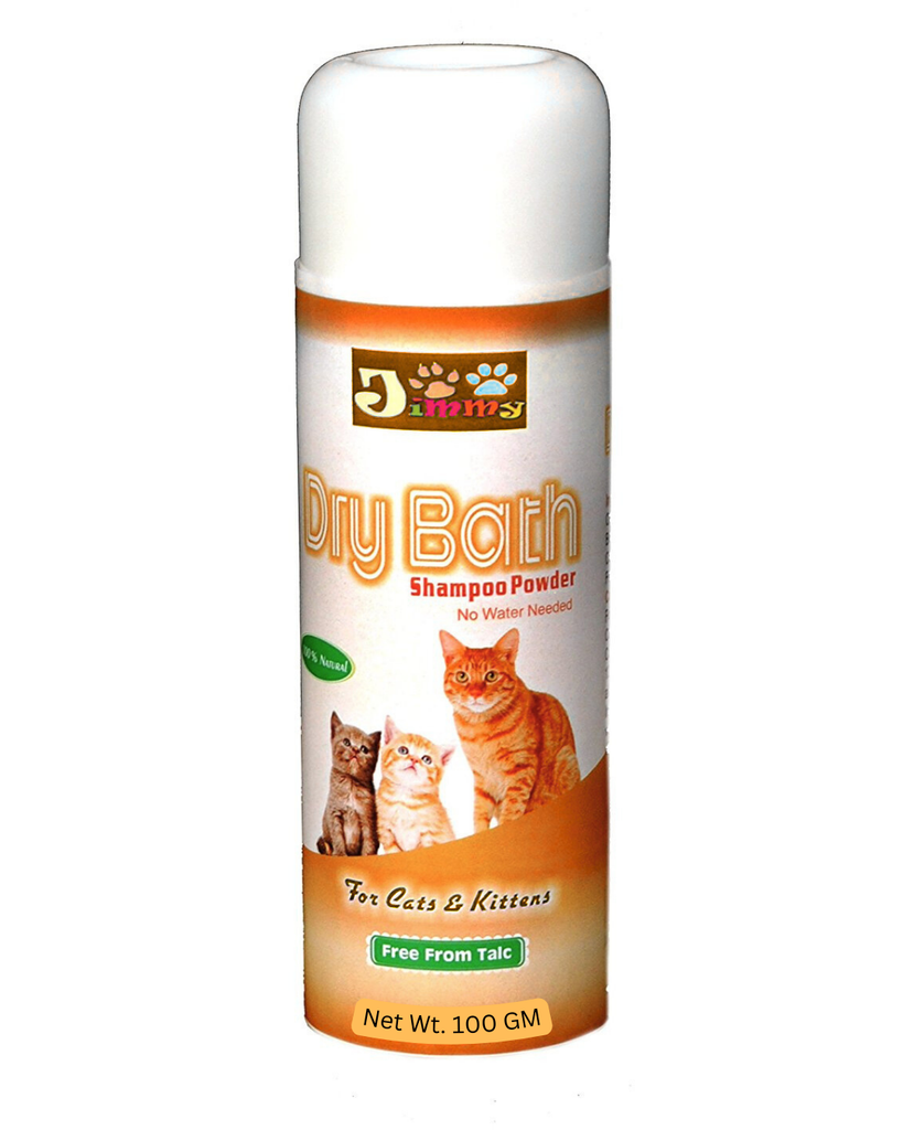Jimmy Dry Bath Shampoo powder For Cat No Water Needed 100 gm