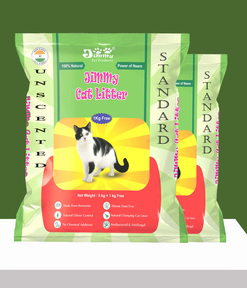 JiMMy Pet Products Cat Litter Standard Granules  Unscented 12 Kg
