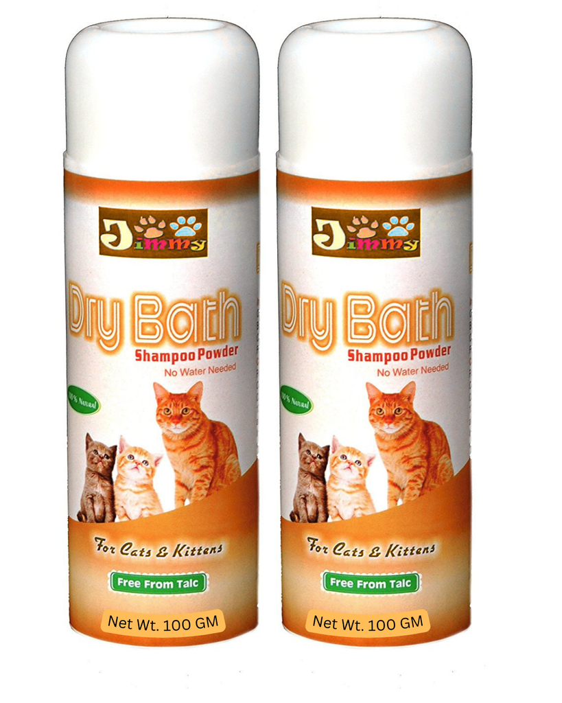Jimmy Dry Bath Shampoo powder For Cat No Water Needed 200 gm