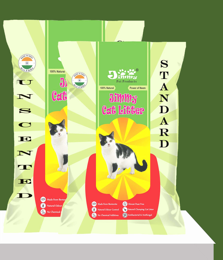 JiMMy Pet Products Cat Litter Standard Granules Unscented (20Kg Pack of 2 ) 40 Kg
