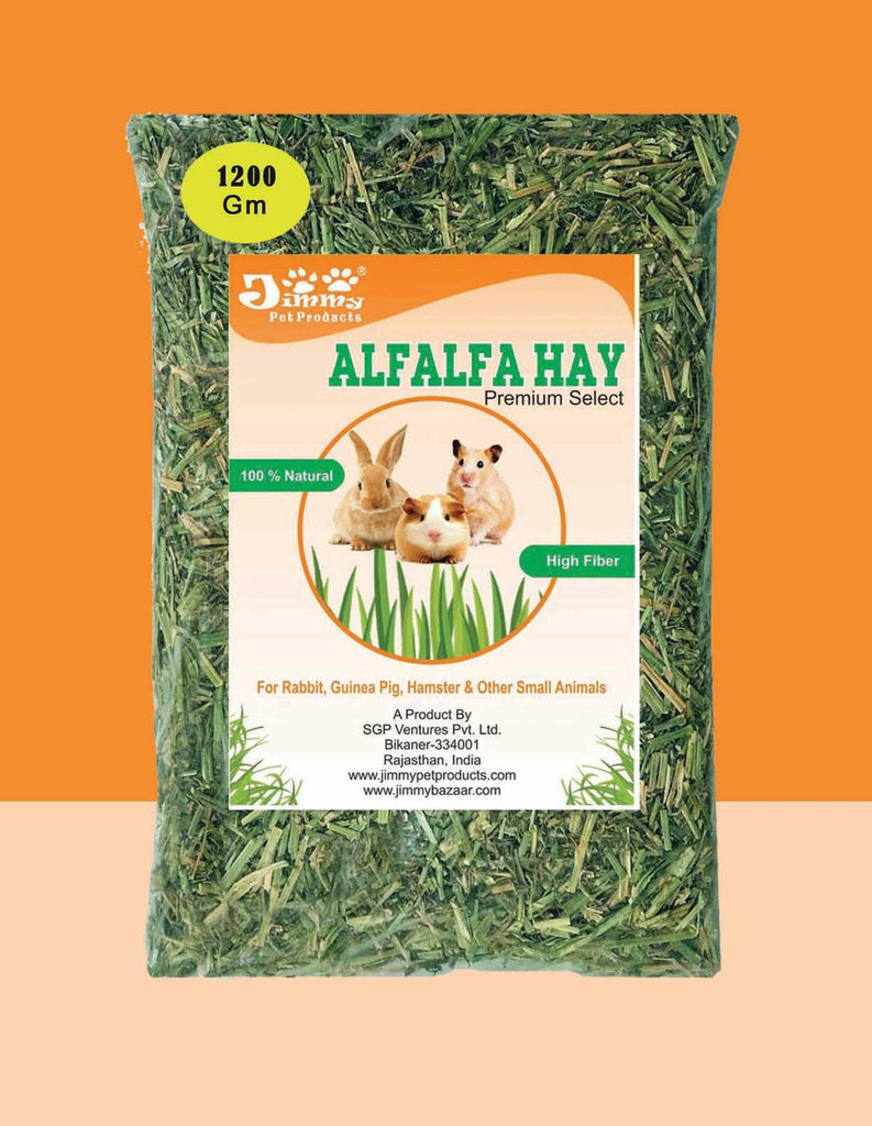 Jimmy Alfalfa Hay for Rabbit Guinea Pig & Hamster 1200gm