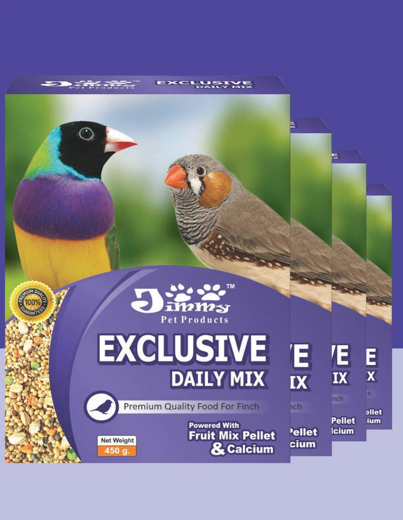 JiMMy Exclusive Daily Mix Bird Food for Finch,Canary,Exotic Birds 1800gm