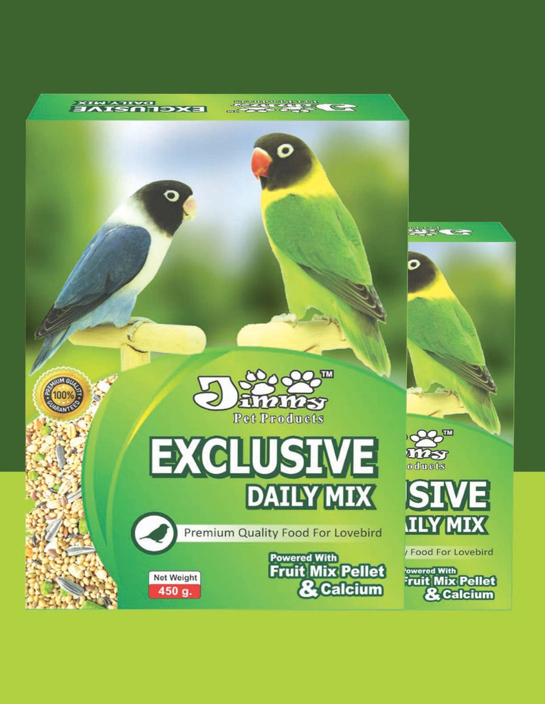 JiMMy Exclusive Daily Mix Bird Food for Lovebird 900gm
