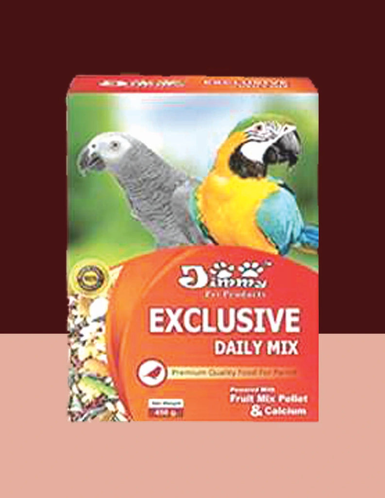 Jimmy Exclusive Daily Mix Food for Parrot 400gm