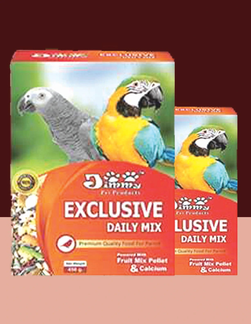 Jimmy Exclusive Daily Mix Food for Parrot 900gm