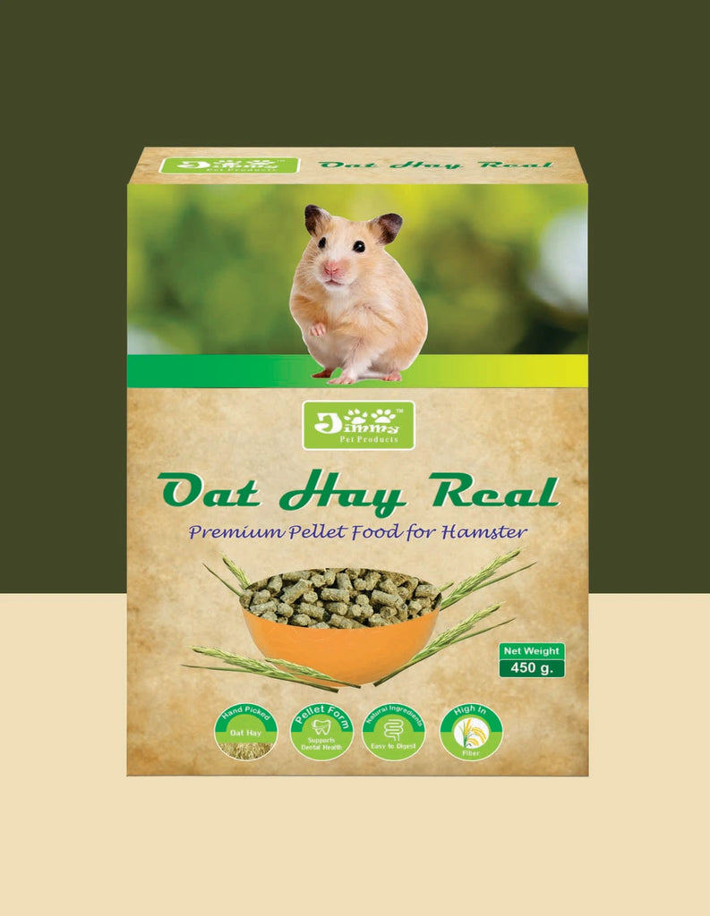 JiMMy Oat Hay Real High Fiber Pellet Hamster Food 400gm