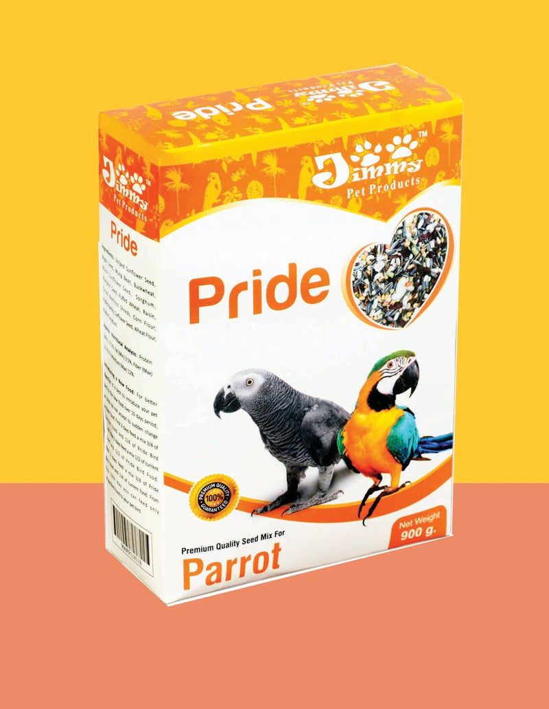 JiMMy Pet Products Pride Parrot Food for Indian Parrot (0.9kg)
