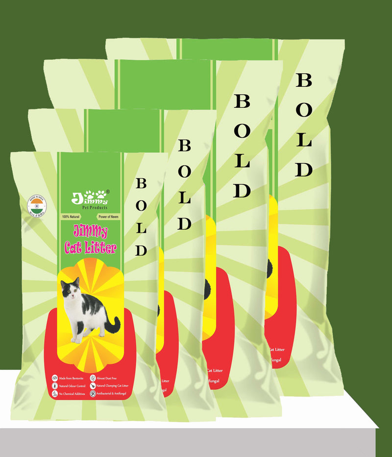 JiMMy Pet Products Cat Litter Bold Granules Jasmine Fragrance (25Kg Pack of 4 ) 100 Kg