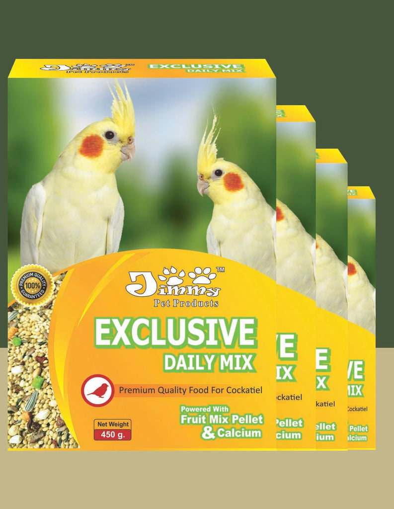 Jimmy Pet Products Mix Fruit Pellets and Calcium Bird Food for Cockatiel 1800gm