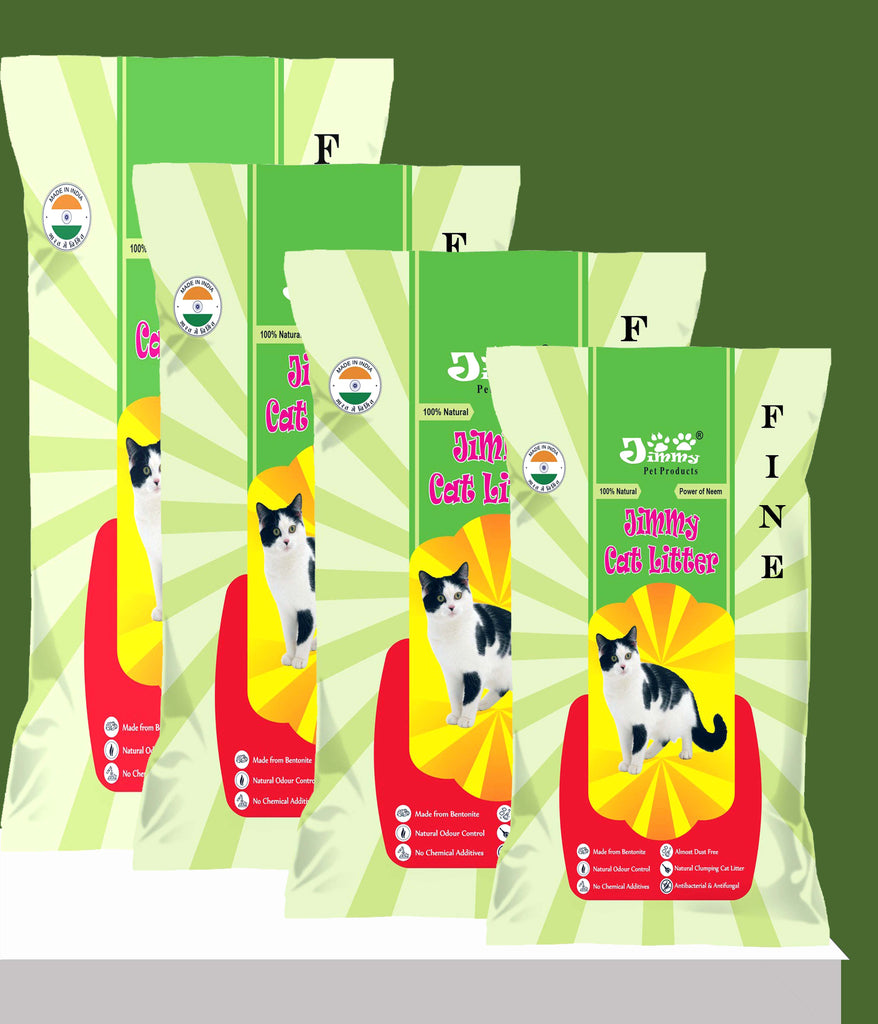 JiMMy Pet Products Cat Litter Fine Granules Jasmine Fragrance (25Kg Pack of 4 ) 100 Kg