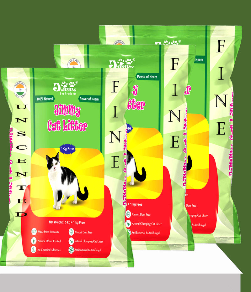 JiMMy Pet Products Cat Litter Fine Granules Unscented 18 kg