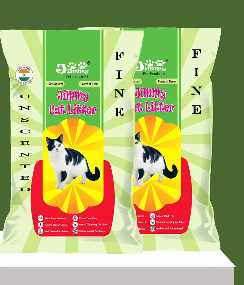 JiMMy Pet Products Cat Litter Fine Granules Unscented (25Kg Pack of 2 ) 50 Kg
