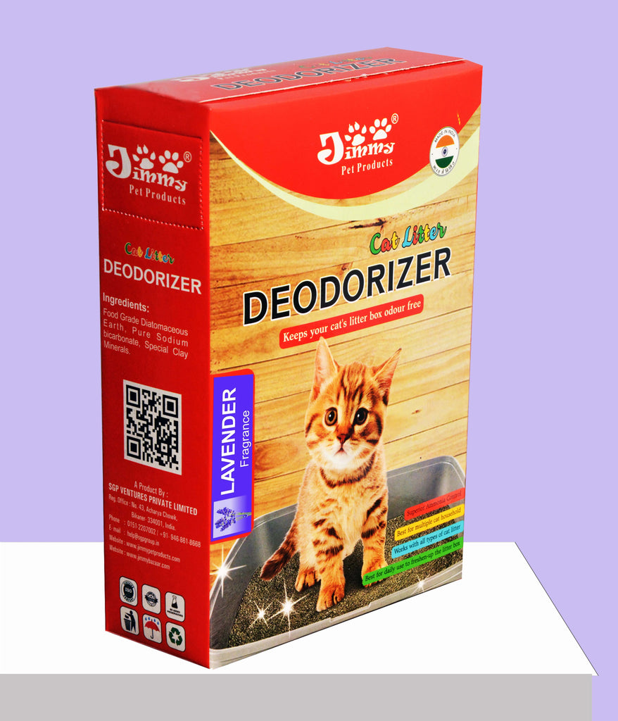Jimmy Cat Litter Deodorizer Lavender Fragrance 1.2 Kg