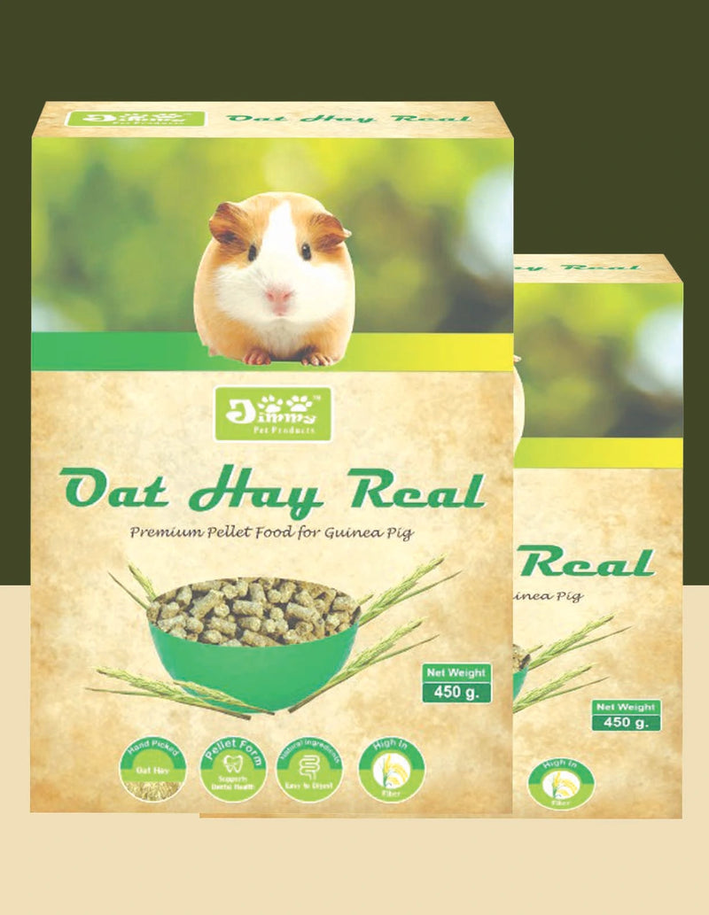 JiMMy Oat Hay Real High Fiber Pellet Guinea Pig Food 800gm