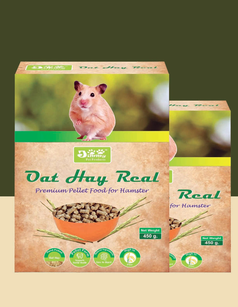 JiMMy Oat Hay Real High Fiber Pellet Hamster Food 800gm