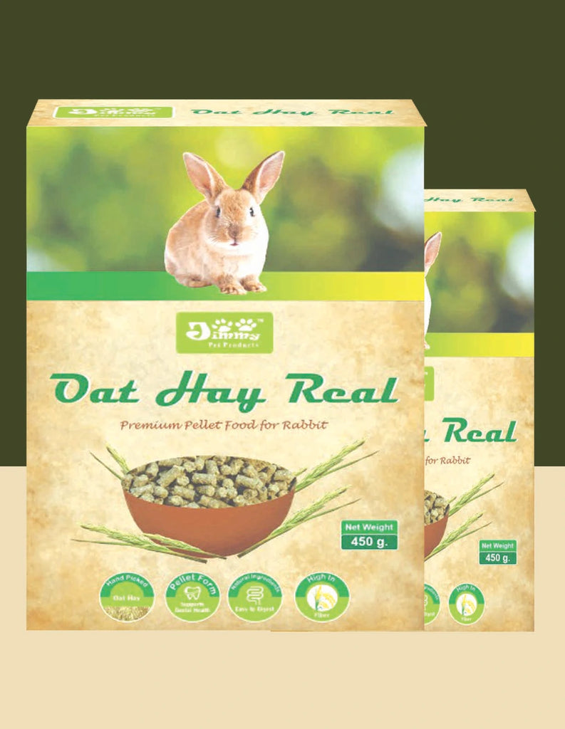 JiMMy Oat Hay Real High Fiber Pellet Rabbit Food 800gm