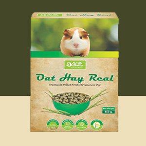 JiMMy Pet Products Oat Hay Real High Fiber Pellet Guinea Pig Food 450gm